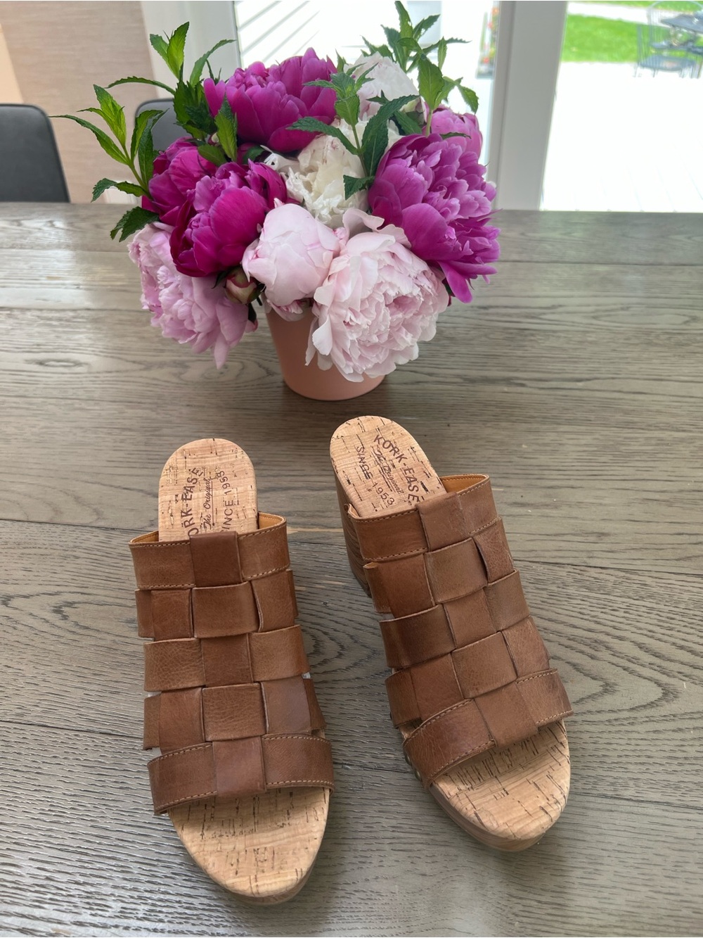 Kork-Ease Women's Devon Woven Sandal Brown Size 9